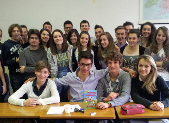 Foto di classe: Ester Armanio al Liceo Peano di Tortona