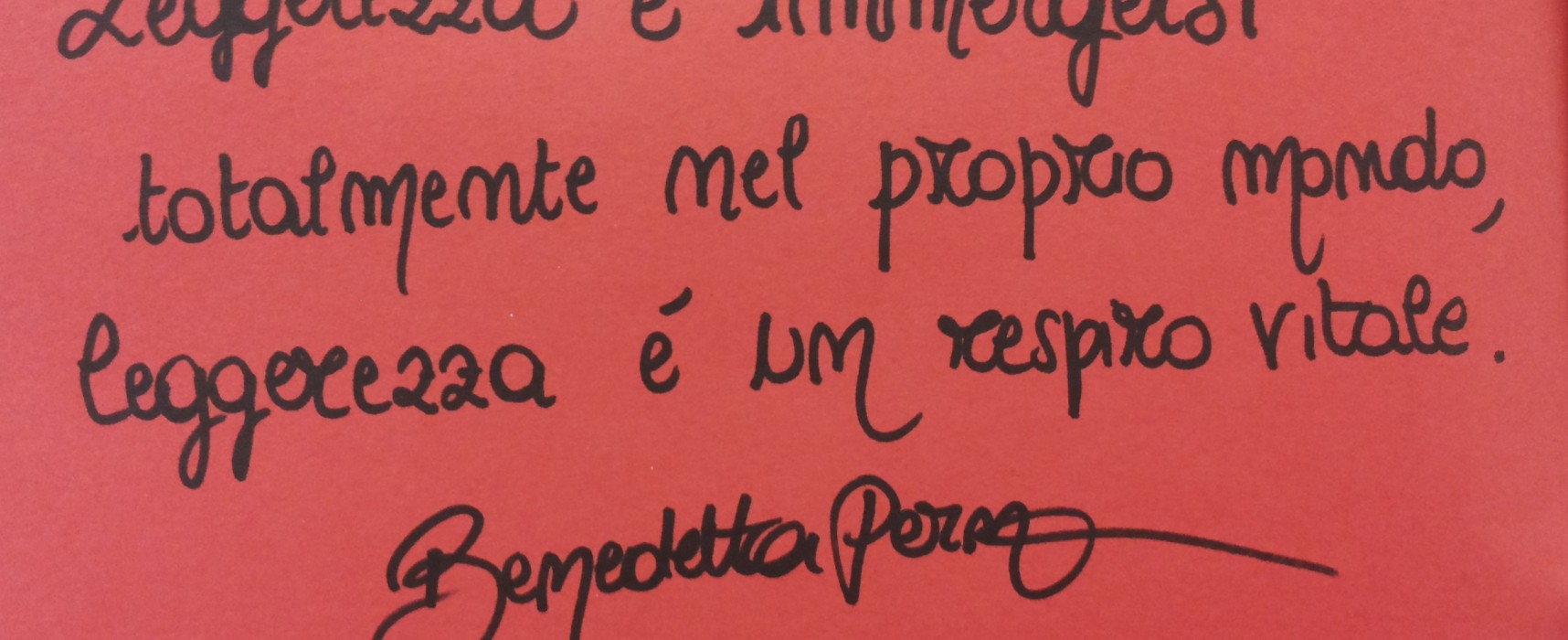 L’insostenibile essenza della leggerezza