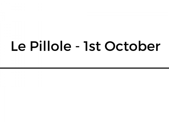 Le Pillole – 1st October