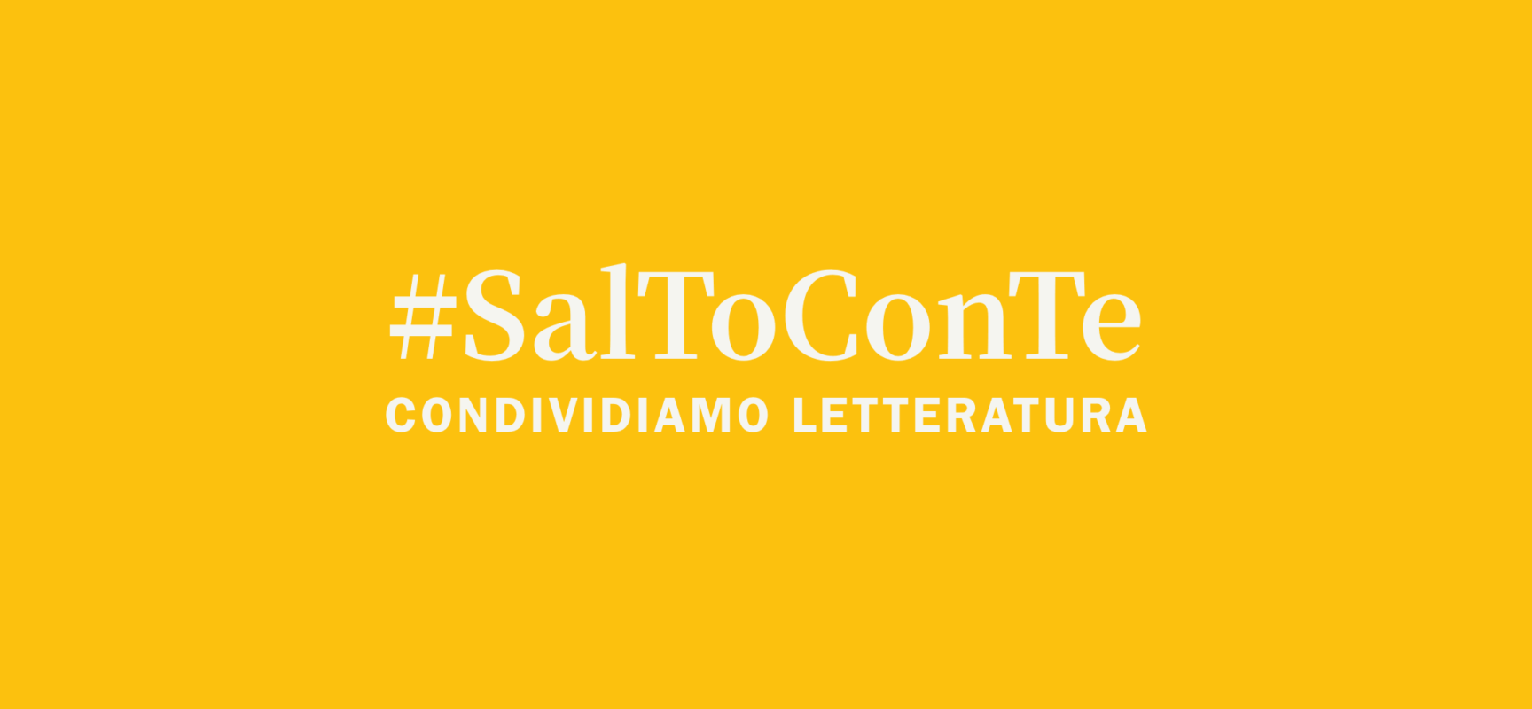 #Condividete letteratura