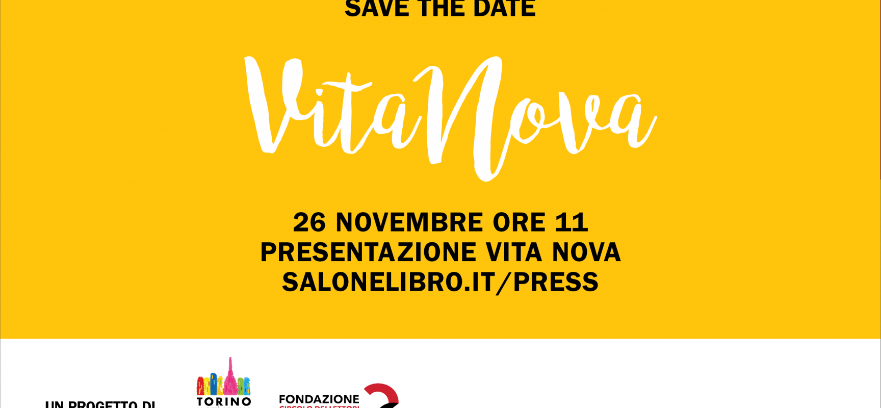 Save the date: 26 novembre ore 11.00